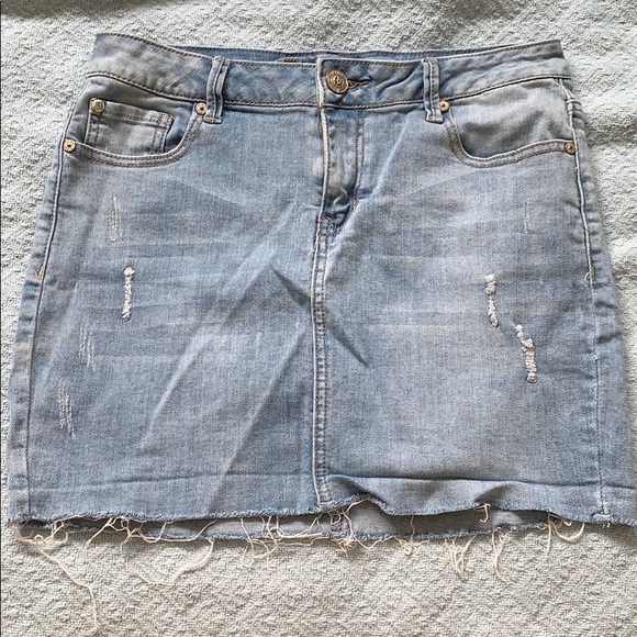 Light wash Denim Skirt - Picture 1 of 2